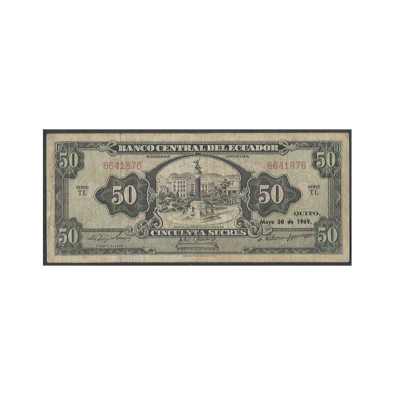 Ecuador, 50 Sucres 30 May 1969 TL P116d