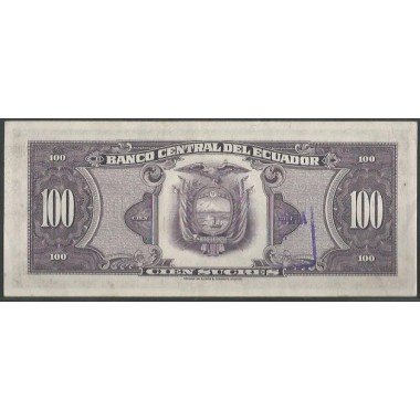 Ecuador, 100 Sucres 20 May 1971 UB P118a
