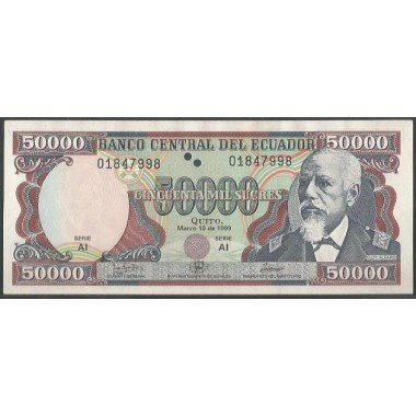 Ecuador, 50.000 Sucres 10 Mar 1999 AI P130c