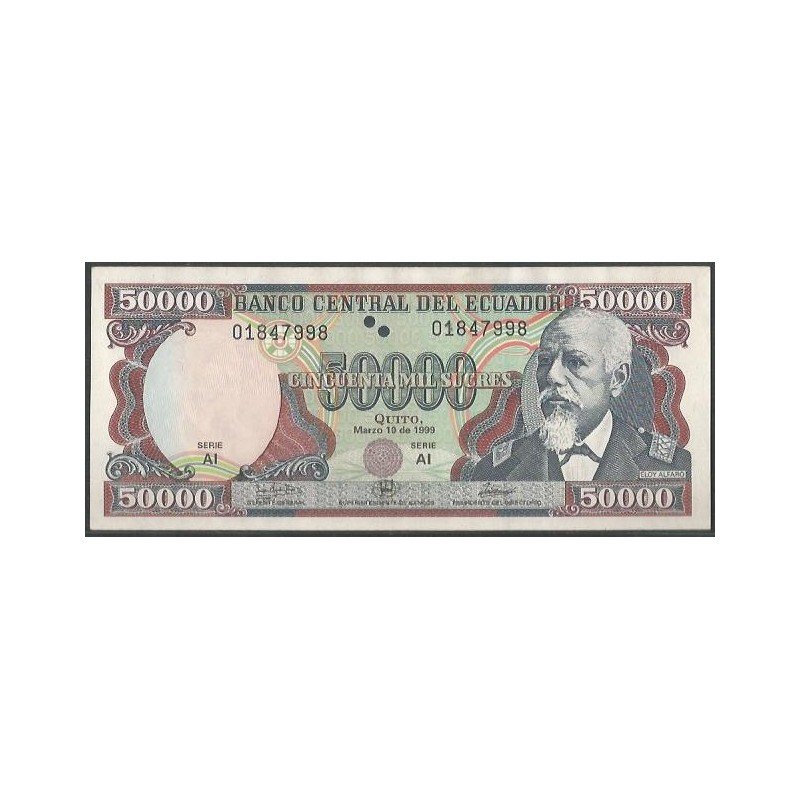 Ecuador, 50.000 Sucres 10 Mar 1999 AI P130c