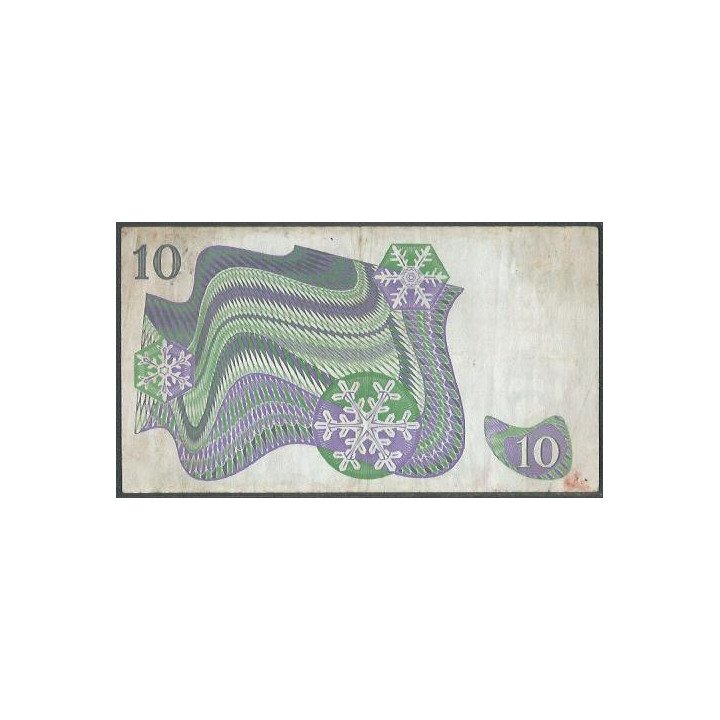 Suecia 10 Kronor 1987 P52e reverso
