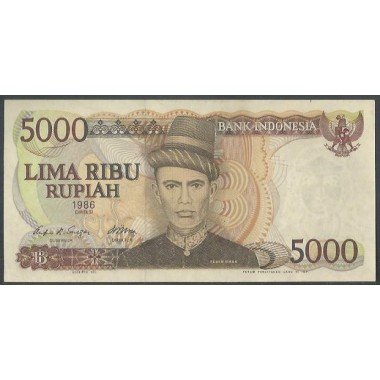 Indonesia, 5.000 Rupias 1986 P125a