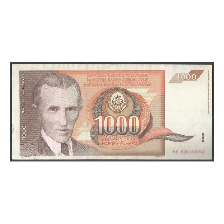 Yugoeslavia 1.000 Dinara 26 Nov 1990 P107