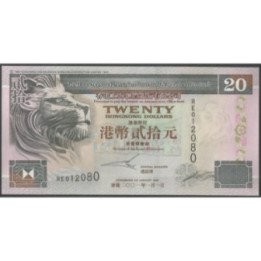 Hong Kong - THK&SBC 20 Dollars 1 Ene 2001 P201d