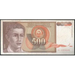 Yugoeslavia 500 Dinara 1991 P109