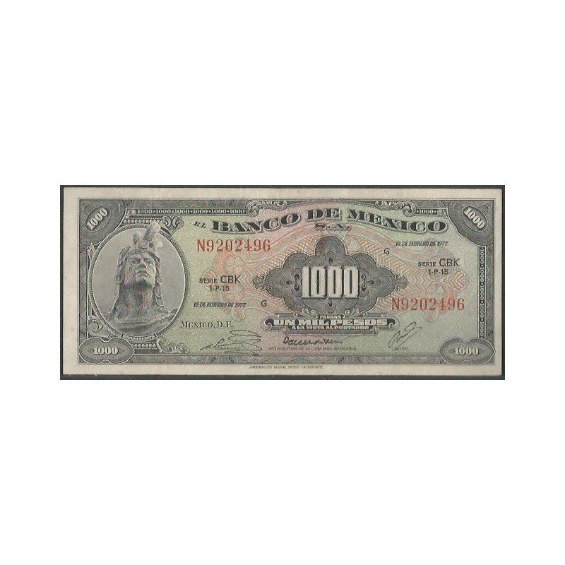 Mexico, 1.000 Pesos 18 Feb 1977 CBK P52t