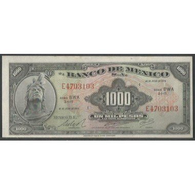 Mexico, 1.000 Pesos 18 Jul 1973 BWA P52r