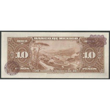 Mexico, 10 Pesos 25 Ene 1961 Serie JO P58h