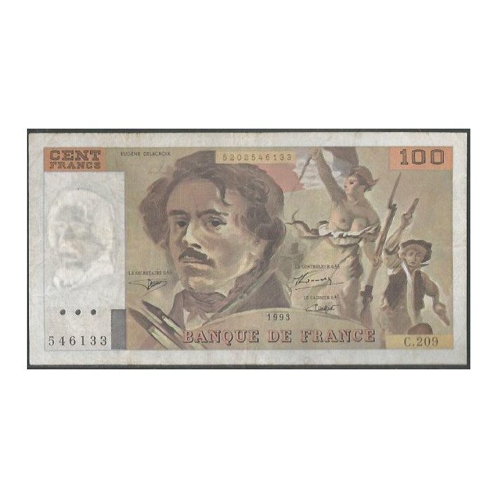 Francia 100 Francs 1993 P154g
