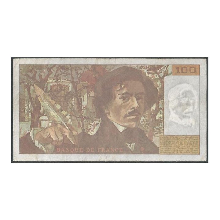 Francia 100 Francs 1993 P154g reverso