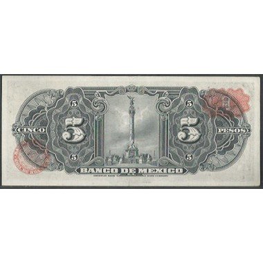 Mexico, 5 Pesos 19 Nov 1969 Serie BGR P60j