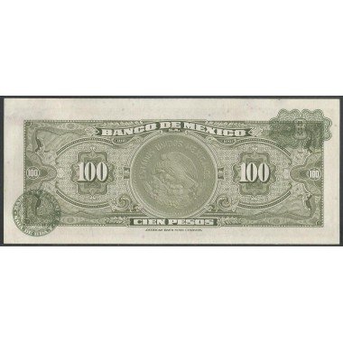 Mexico, 100 Pesos 29 Dic 1972 Serie BNV P61h