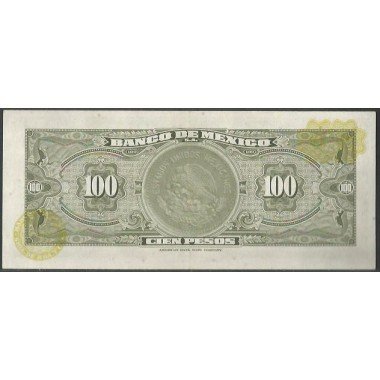 Mexico, 100 Pesos 29 Dic 1972 Serie BQT P61h
