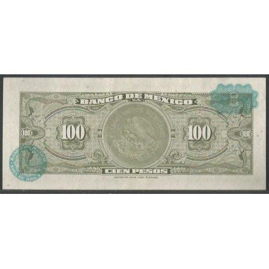 Mexico, 100 Pesos 29 Dic 1972 Serie BSJ P61h