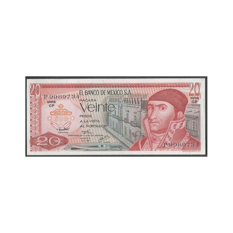 Mexico, 20 Pesos 8 Jul 1976 Serie CP P64c