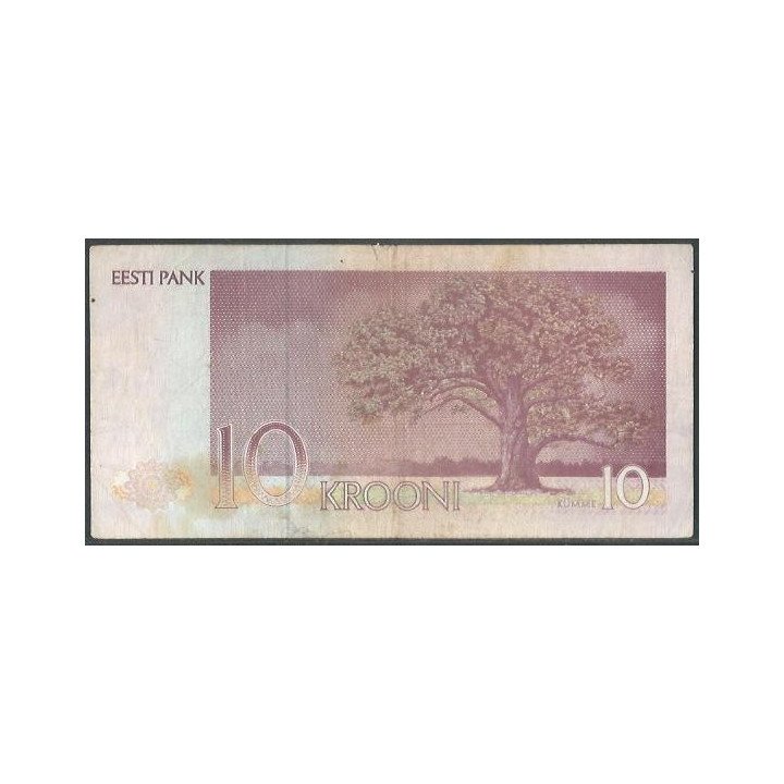 Estonia 10 Krooni 1992 P72b reverso