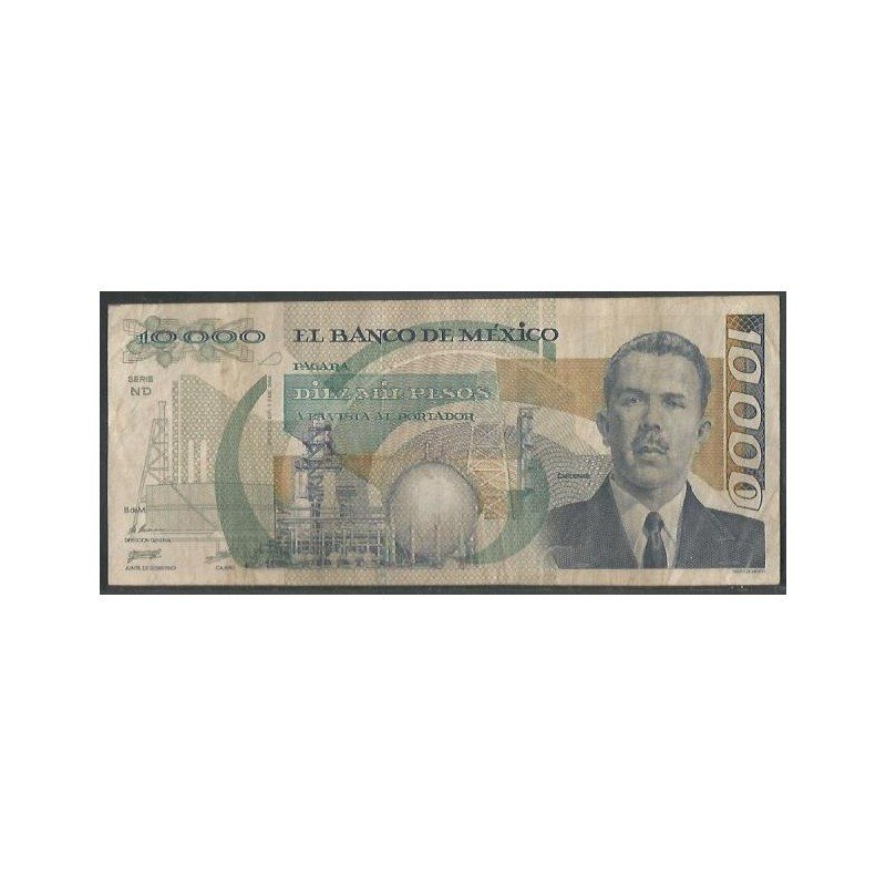 Mexico, 10.000 Pesos 1 Feb 1988 Serie ND P90b