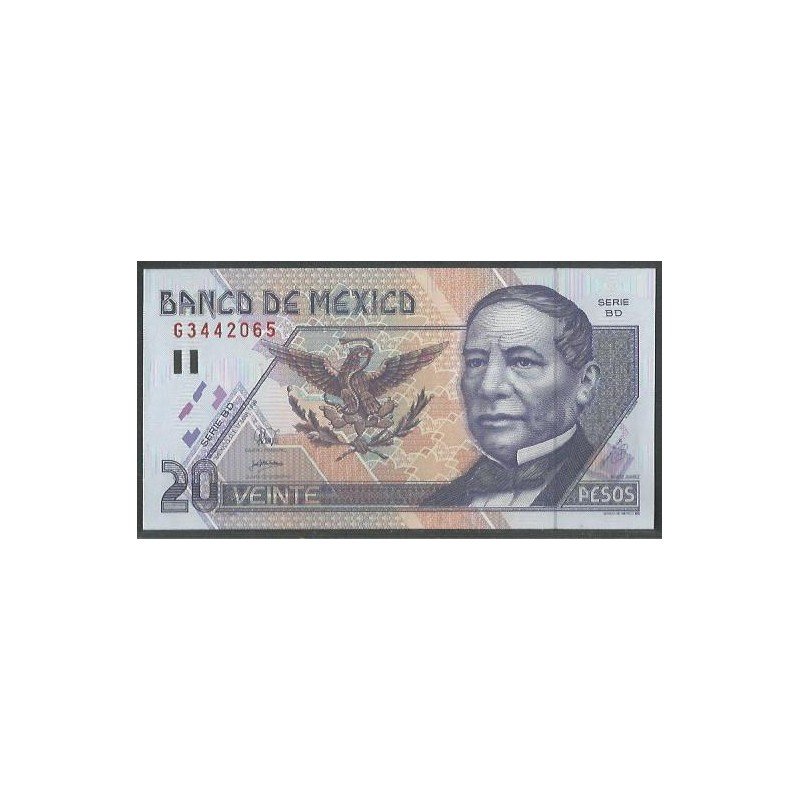 Mexico, 20 Pesos 17 Mar 1998 Serie BD P106c