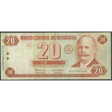 Nicaragua, 20 Cordobas 2002 P192