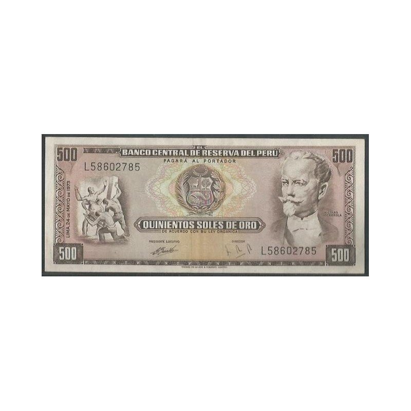 Peru, 500 Soles 24 May 1973 P104b