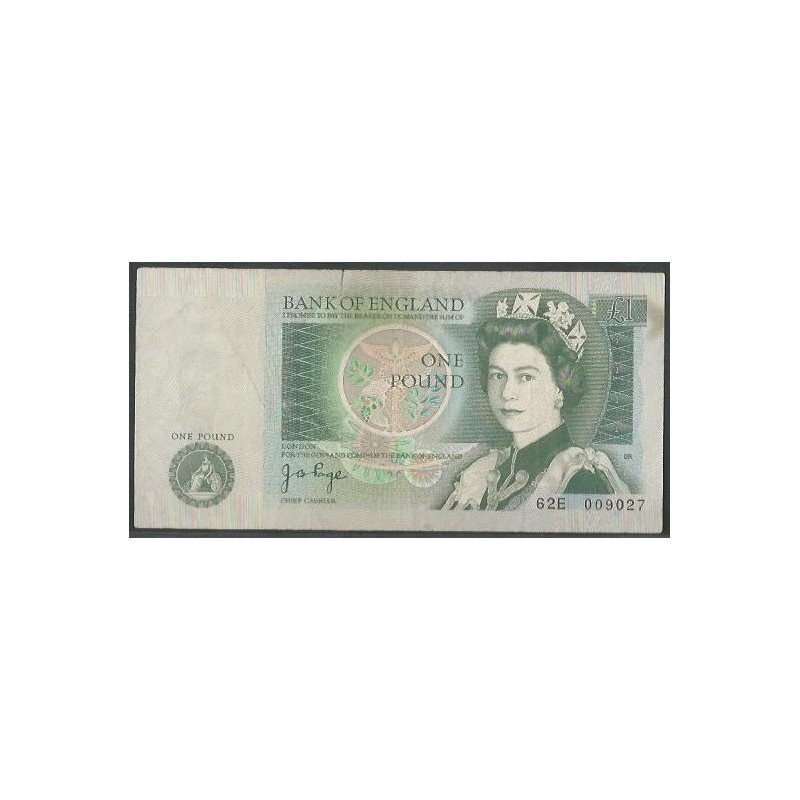 Inglaterra, 1 Pound ND1977-80 P377a