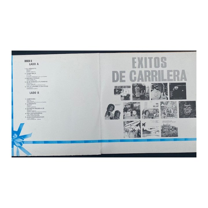 Exitos de carrilera (3 vinilos) - Colombia reverso
