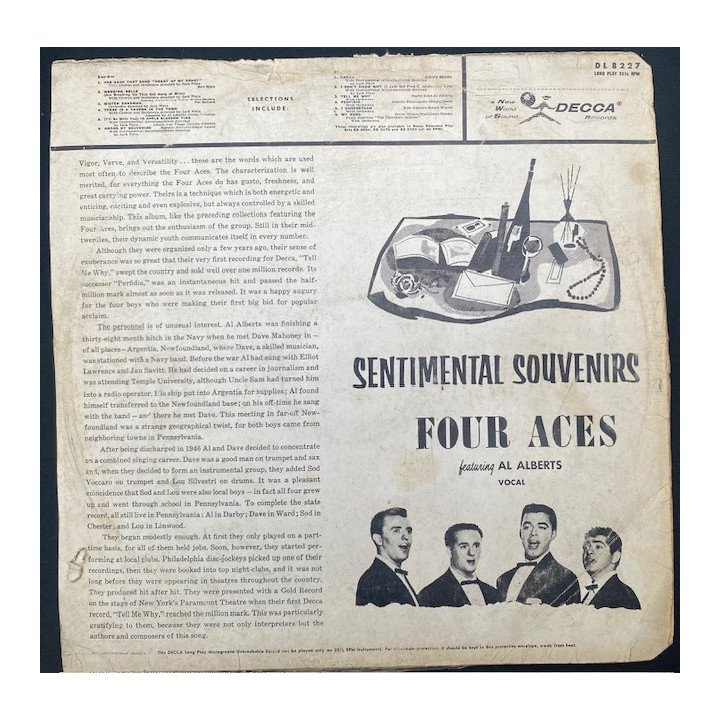 The Four Aces - Sentimental souvenirs - Colombia reverso