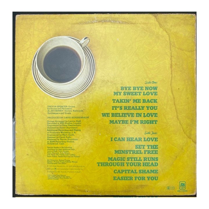 Tarney Spencer band Three's a crowd - Usa 1978 reverso