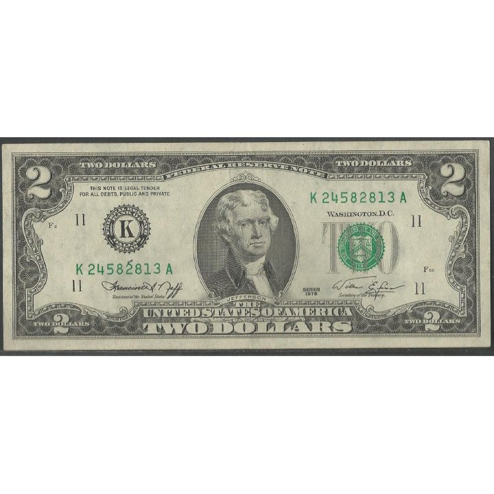 Estados Unidos 2 Dollars 1976 K P461