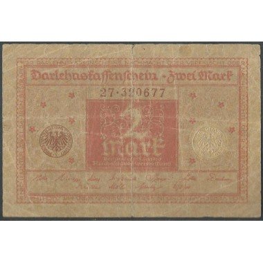 Alemania, 2 Mark 1 Mar 1920 P59