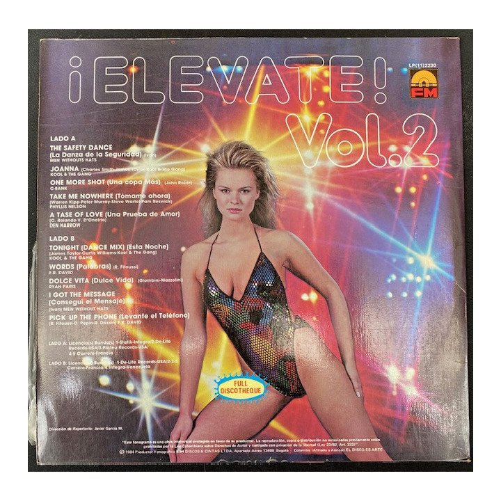 Elevate vol 2 - Colombia 1984 reverso