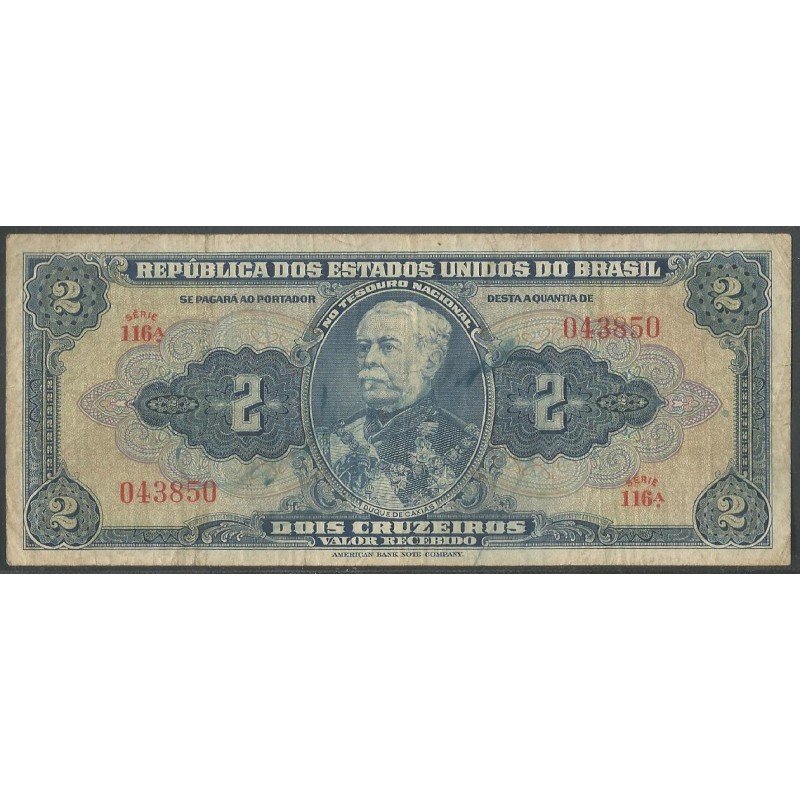 Brasil, 2 Cruzeiros ND1944 P133a