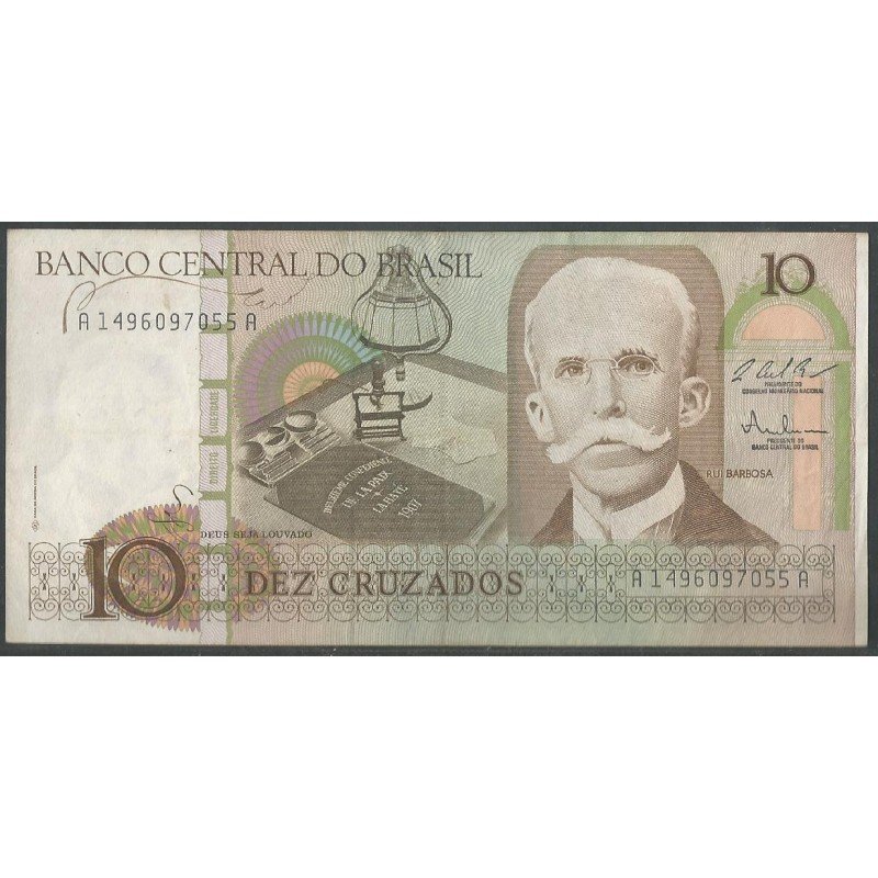 Brasil, 10 Cruzados ND1987 P209b