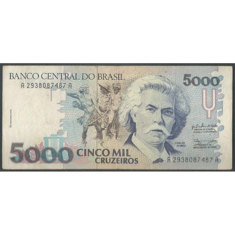 Brasil, 5.000 Cruzeiros ND1993 P232a