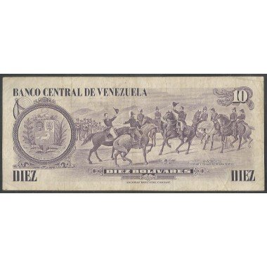 Venezuela, 10 Bolivares 29 Ene 1980 A 8 Dig P57a