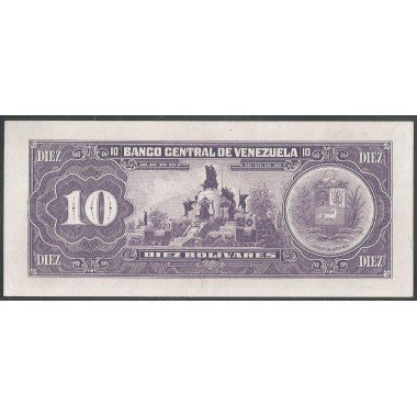 Venezuela, 10 Bolivares 8 Dic 1992 M8 P61c