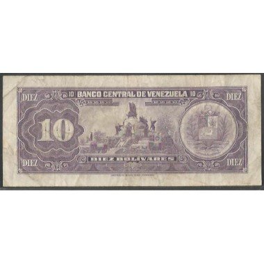 Venezuela, 10 Bolivares 7 Jun 1977 A 8 Dig P51f