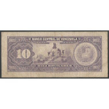 Venezuela, 10 Bolivares 7 Jun 1977 B 8 Dig P51f