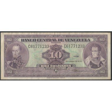 Venezuela, 10 Bolivares 18...