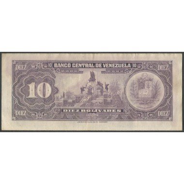 Venezuela, 10 Bolivares 18 Sep 1979 C8 P51g