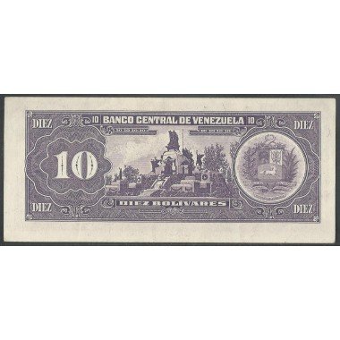 Venezuela, 10 Bolivares 5 Jun 1995 S8 Dig P61d
