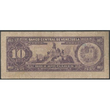 Venezuela, 10 Bolivares 3 Nov 1988 F 8 Dig P62