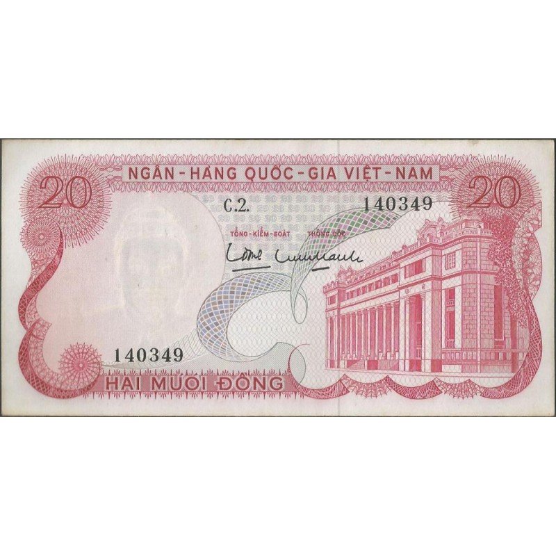 Vietnam Sur, 20 Dong ND1969 P24a