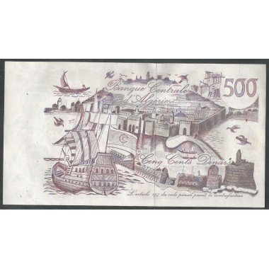 Argelia, 500 Dinares 1 Nov 1970 P129a