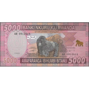 Rwanda, 5.000 Francs 1 Dic 2014 P41