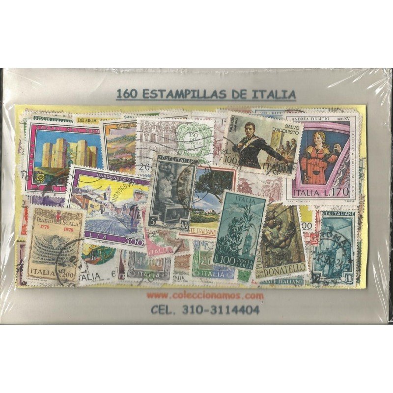 Italia, 160 Estampillas usadas