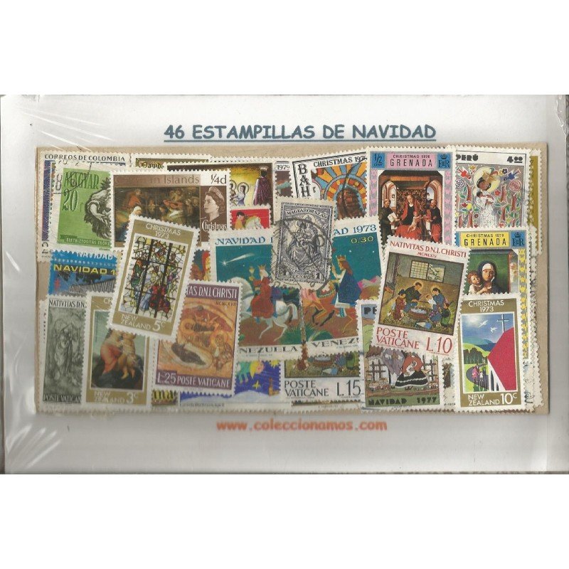Navidad, 46 Estampillas usadas