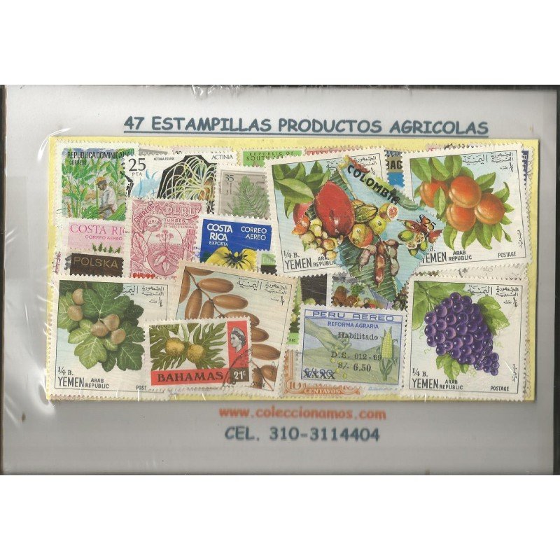 Productos Agricolas, 47 Estampillas usadas