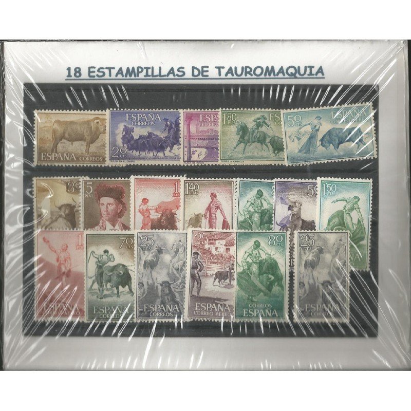 Tauromaquia, 18 Estampillas usadas