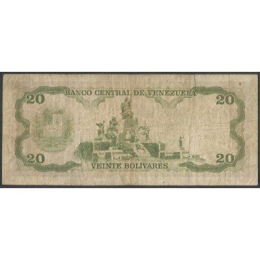 Venezuela, 20 Bolivares 18 Sep 1979 C 8 Dig P53c